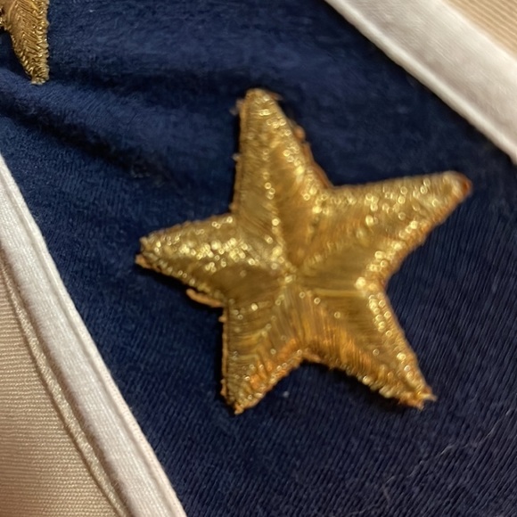 Moschino Mare Vintage Blue White Gold Stars Bikini Swim Suit - Picture 4 of 12